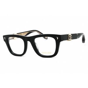 Roberto Cavalli VRC052 Eyeglasses Black Plastic Rectangular